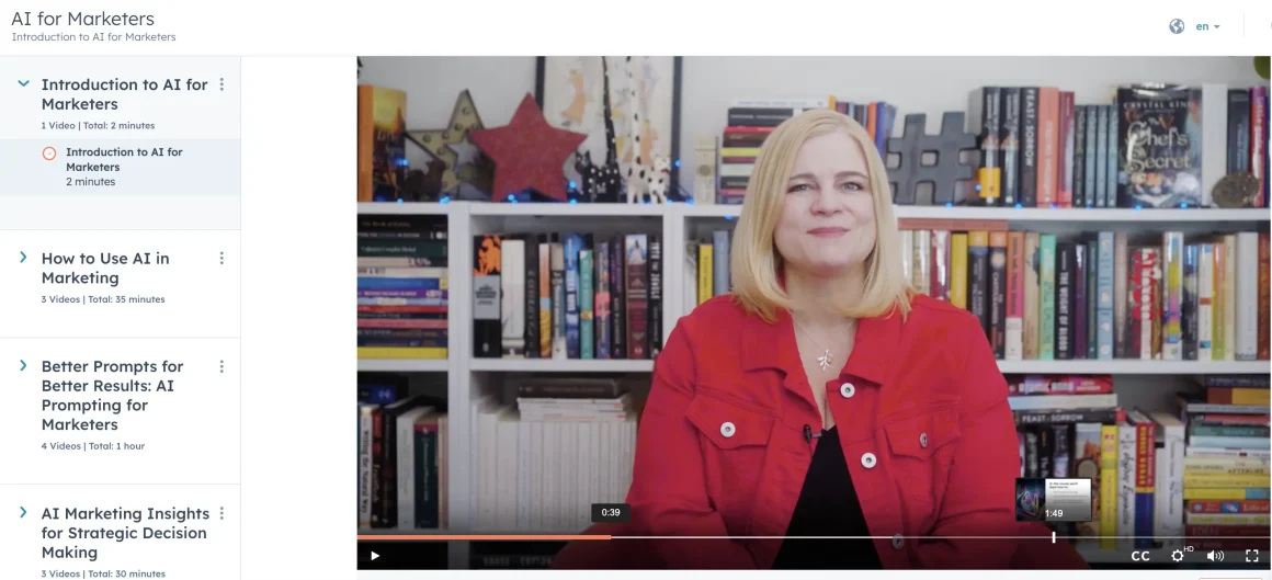 AI for Marketers By HubSpot Academy