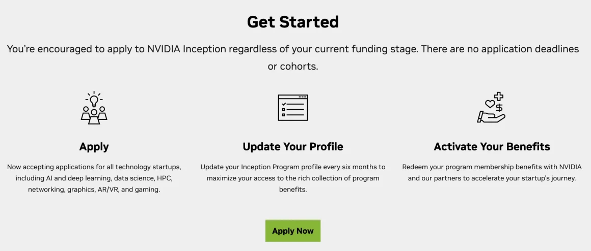 AI for Startups Free Program by NVIDIA