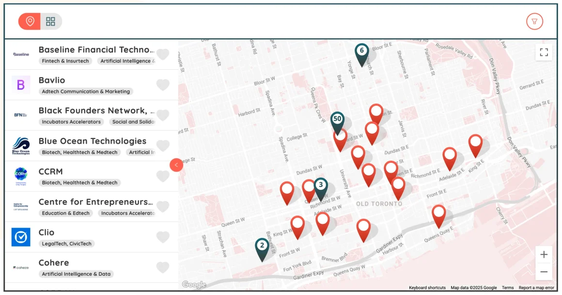 Startup Open House Map