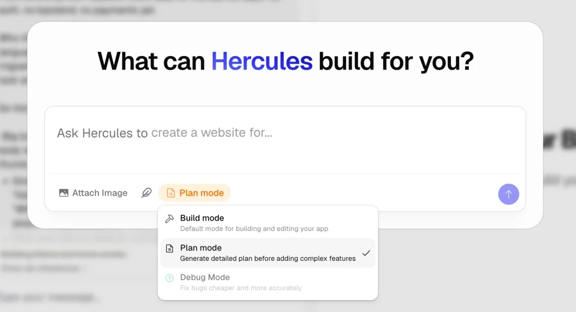 Hercules plan mode