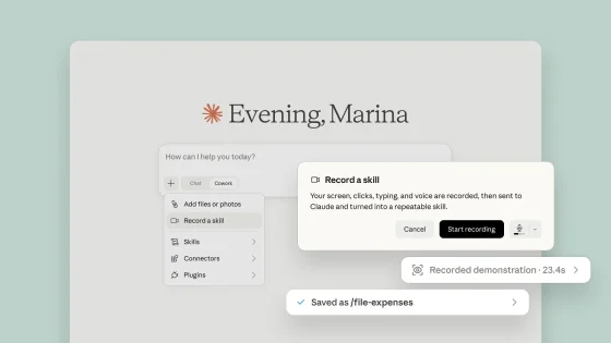 Cowork is Claude working directly in your files and apps and learning your workflows by watching.