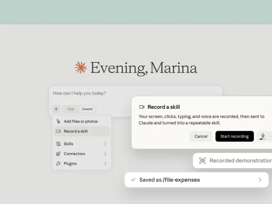 Cowork is Claude working directly in your files and apps and learning your workflows by watching.