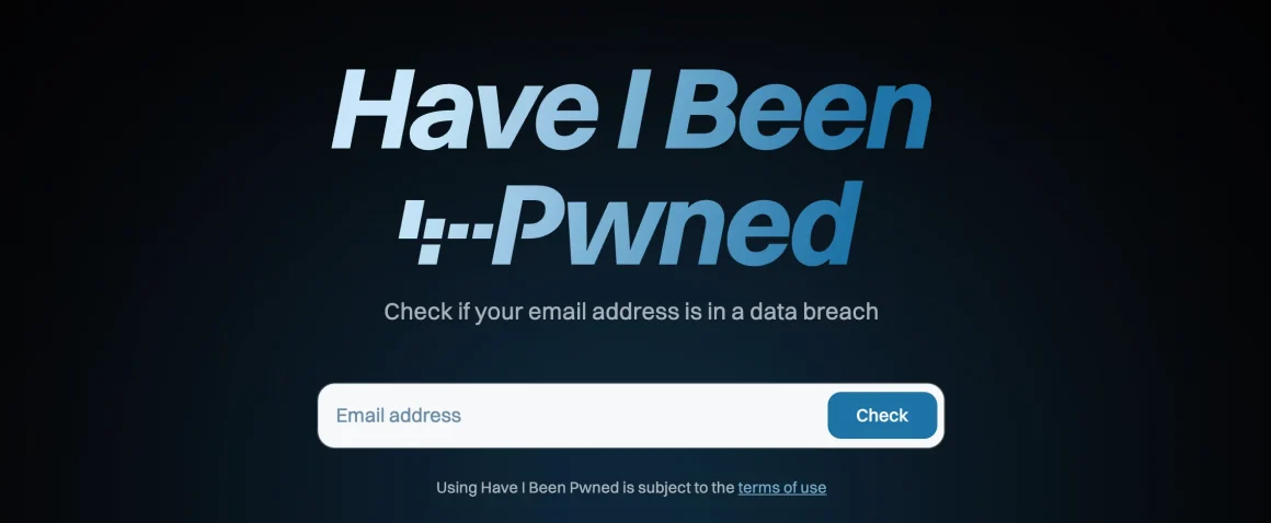 haveibeenpwned screenshot