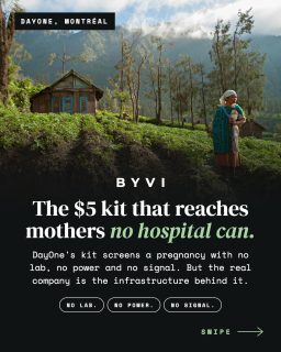 In 2023, 260,000 women died from pregnancy or childbirth. That’s one every 2 minutes, and most of those deaths are preventable with screening that already exists.  Laila Mahmoudi and Ariadna Lozano Sanchez built DayOne at Montréal’s Coopérathon on a simple belief: the tools to save mothers already exist. Getting them to the women who need them is the hard part.  The kit gets them through the door. The company is everything behind it: training, workflows, referral logic, and a data layer that grows with every screening.  Founders, the lesson: find your $5 kit, then build the system behind it.  Full story on byvi.co. Link in bio.  #startupstories #healthtech #maternalhealth #womeninspiringwomen #montrealstartup