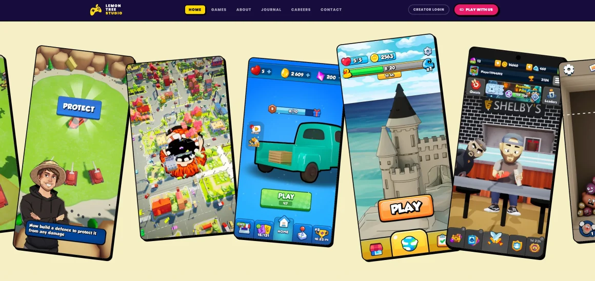 Custom games for creators by lemon tree studio - screenshot