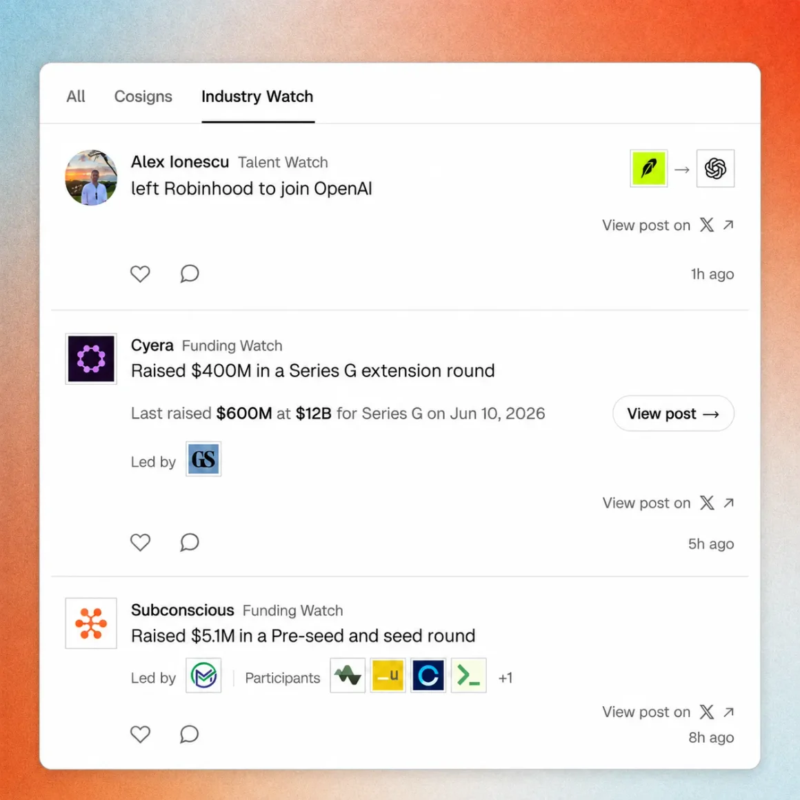 cosign feed