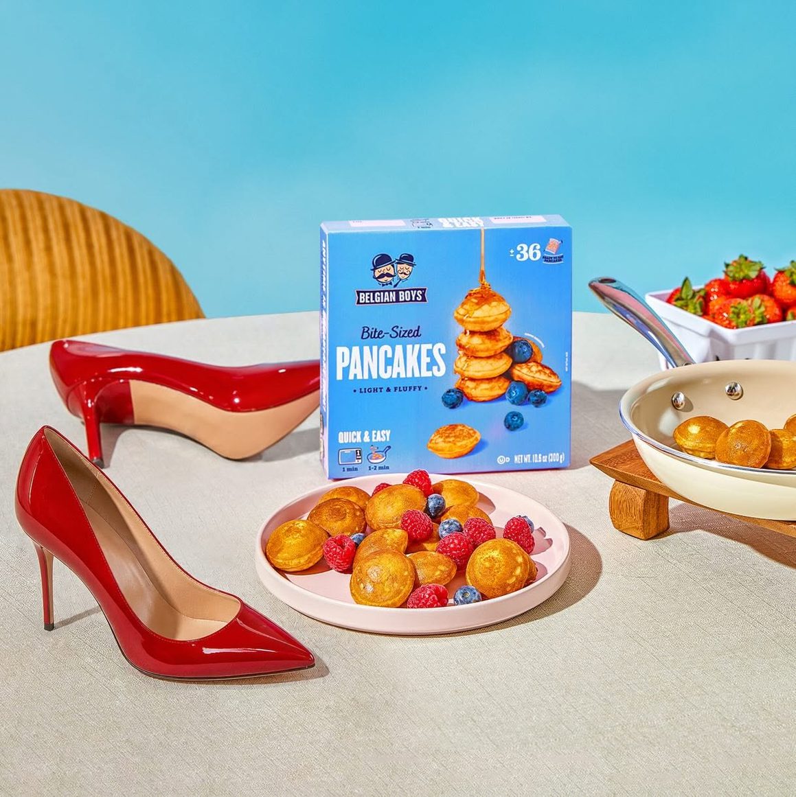 Bealgian Boys Mom is the hero Pancakes Product Shot